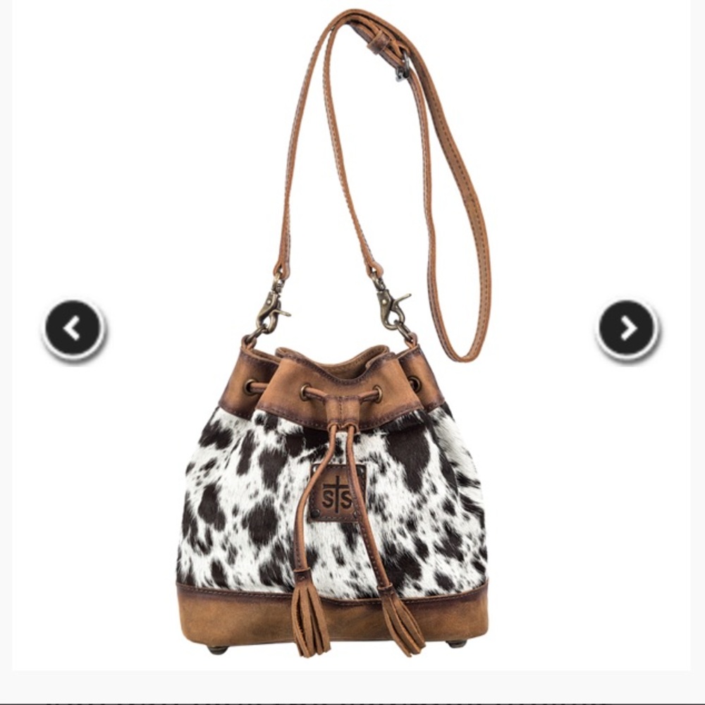 STS Cowhide Bucket Bag